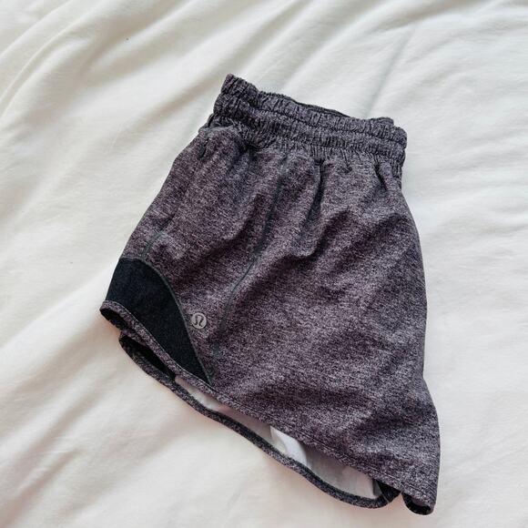 Lululemon Tracker Short Gray Heather Size 8 Liner Athletic Running - Picture 5 of 6